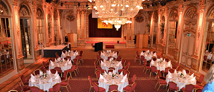 Mirror hall at the Grand Hotel
