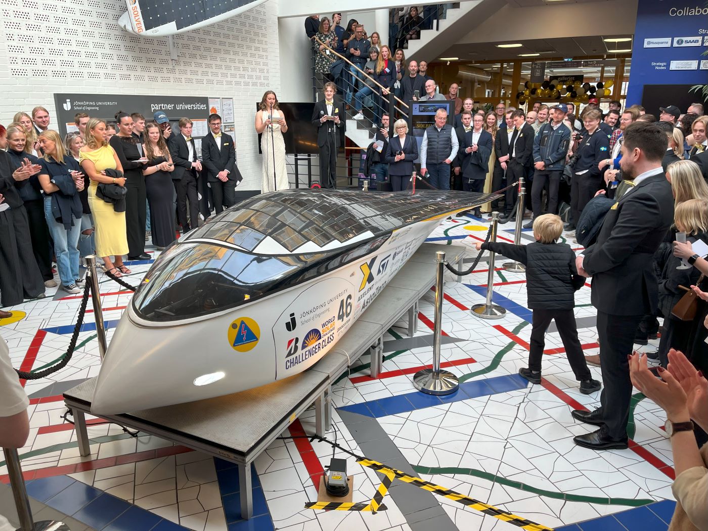 JU Solar Team and their new solar car.