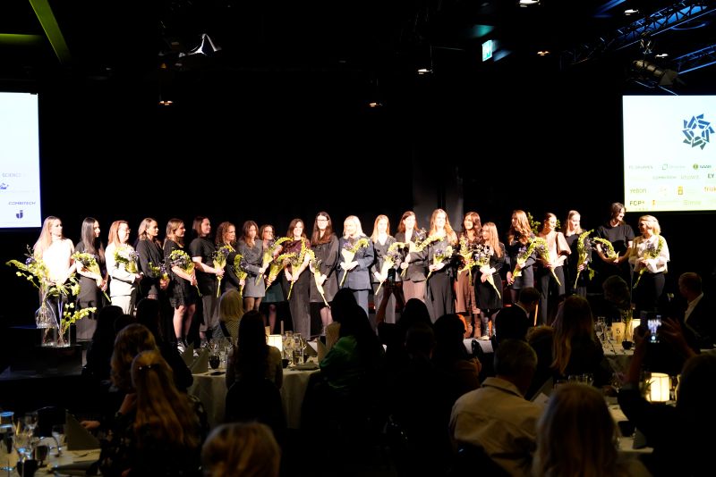 Photo of all 22 nominees for Young Female Leader of the Year